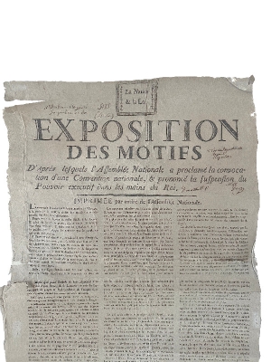 SUSPENSION DES POUVOIRS DE LOUIS XVI